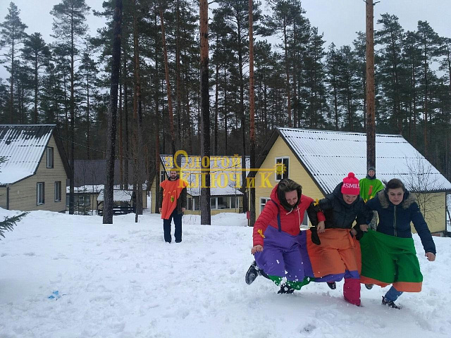 Активная программа "Потешная зима" для компании 20 человек